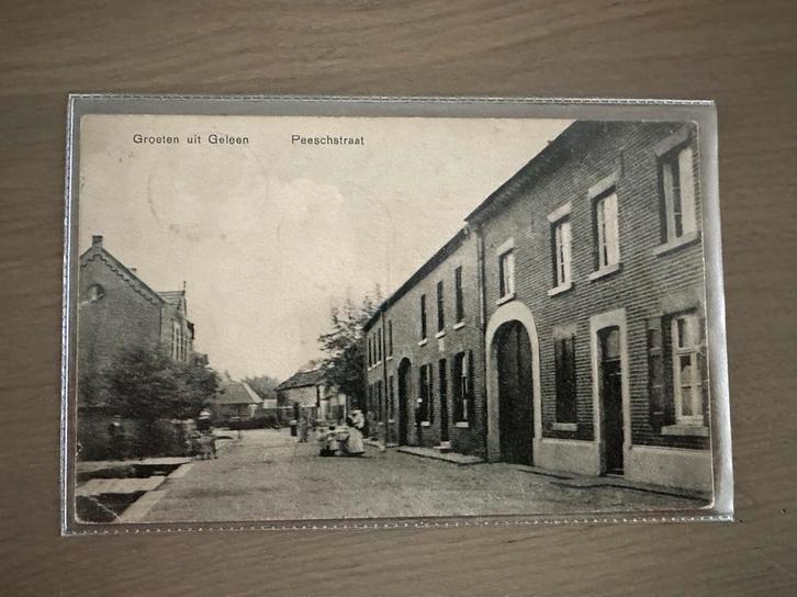 Ansichtkaart Geleen Peeschstraat, Verzamelen, Ansichtkaarten | Nederland, Gelopen, Limburg, Ophalen of Verzenden