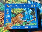 Clementoni Magic 3D Jaguar Jungle Puzzle 1000 stukjes, Ophalen, 500 t/m 1500 stukjes, Gebruikt, Legpuzzel