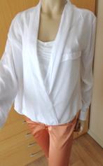 NELLY TREND witte aparte blouse maat L, Gedragen, Maat 42/44 (L), Lange mouw, Wit