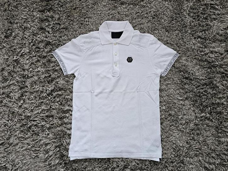 Philipp Plein Zomerpolo Wit maat S, Kleding | Heren, Polo's, Zo goed als nieuw, Maat 46 (S) of kleiner, Wit, Verzenden