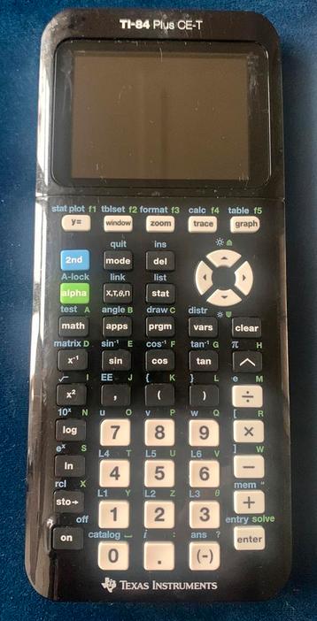 Rekenmachine texas instruments TI-84 Plus CE-T beschikbaar voor biedingen