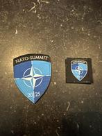 Nato summit borst en schouder patch, Ophalen, Luchtmacht, Nederland, Embleem of Badge