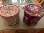 Twee vintage Quality Street blikken, Ophalen of Verzenden, Gebruikt, Koek(jes), Overige merken