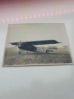 Oude foto van vliegtuig HN-ABU, Verzamelen, Foto's en Prenten, Gebruikt, Foto, Ophalen of Verzenden, Voor 1940