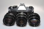 Rolleiflex SL35 + Carl Zeiss 35, 85, 135 + Schneider 50, Ophalen of Verzenden, Gebruikt, Spiegelreflex, Overige Merken