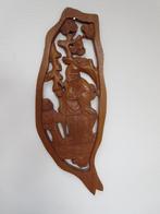 Houten wandreliëf van Shou Lao, Antiek en Kunst, Ophalen of Verzenden