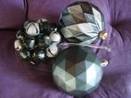 kerstballen zwart met zilver, Diversen, Kerst, Ophalen of Verzenden