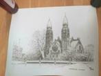 Oude tekening van De Koninginnekerk Meeuw van Rotterdam, Tekening, Gebruikt, Ophalen