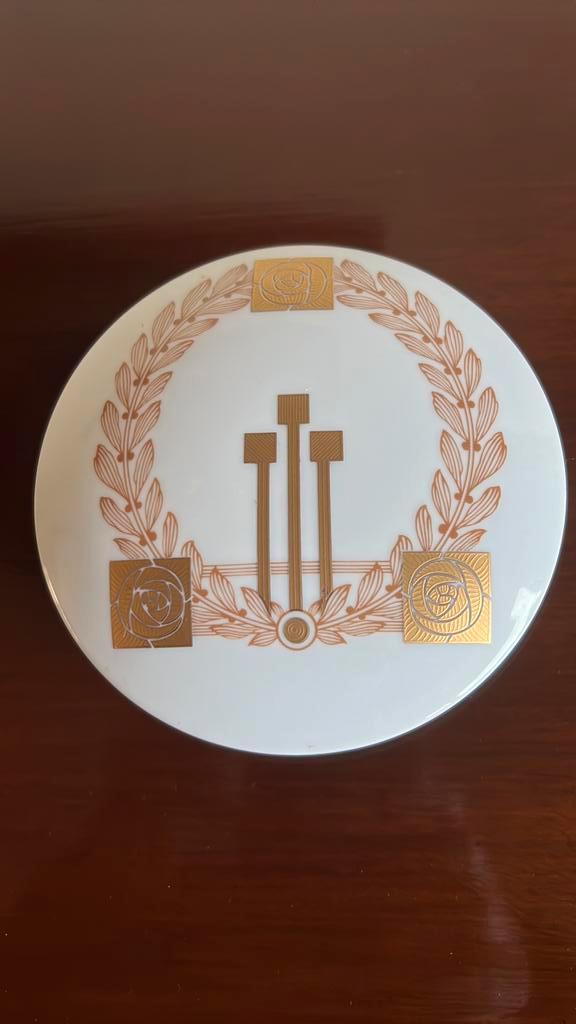 Heinrich Villeroy & Boch juwelen- bakje, art deco, Verzamelen, Porselein, Kristal en Bestek, Porselein, Ophalen of Verzenden