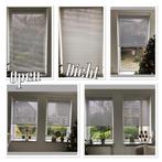 Luxaflex duo rolgordijn lichtgrijs 5 st maten Zie omschrijv, Ophalen, Zo goed als nieuw, Grijs
