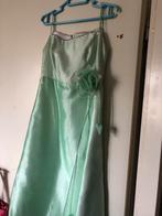 Mintgroene jurk met bloemdetail, Ophalen of Verzenden, Zo goed als nieuw, Maat 36 (S), Onder de knie