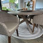 Rough ronde Tuinset — Diningset Ø150cm met plateau – ZGAN, Verzenden, ., Zo goed als nieuw, .
