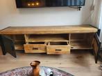 Mango Houten TV - meubel - 200cm, Ophalen, 150 tot 200 cm, Landelijk, modern., Zo goed als nieuw