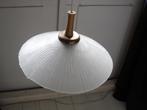 Hanglamp vintage jaren '50 opaalglas, Huis en Inrichting, Lampen | Hanglampen, Minder dan 50 cm, Glas, Gebruikt, Ophalen