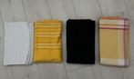 Te koop tafellakens /4 placemats wit/zwart geel, Huis en Inrichting, Ophalen of Verzenden, Zo goed als nieuw, Rechthoek, Binnen