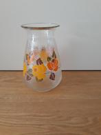 retro  vaas met oranje en geel, Ophalen of Verzenden, Huis en Inrichting