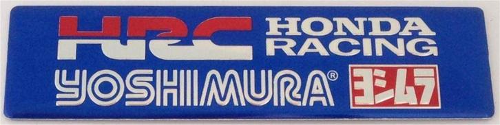 Yoshimura aluminium Uitlaatplaatje #12, Motoren, Accessoires | Stickers, Ophalen of Verzenden