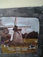 Leisteen tegel met decoratie, Ophalen of Verzenden