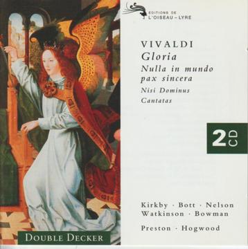 VIVALDI Gloria, Nulla in mundo pax Sincera ea Hogwood 2cd