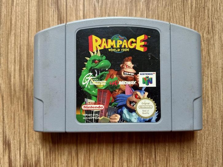 N64 Rampage world tour, Spelcomputers en Games, Games | Nintendo 64, Gebruikt, Sport, 1 speler, Vanaf 3 jaar, Ophalen of Verzenden