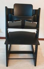 Stokke tripp trapp zwart met babyset - ZGAN evt extra acc, Ophalen, Zo goed als nieuw, Meegroeistoel