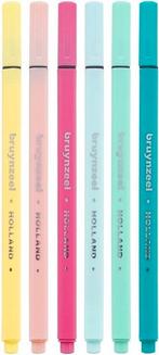 Bruynzeel Fineliner Set Licht 6 Kleuren voor € 5, Nieuw, Ophalen of Verzenden, Potlood of Stift