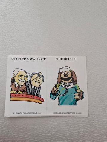770 Vintage Muppets Sticker - Statler & Waldorf & The Docter beschikbaar voor biedingen