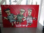 Zeer groot schilderij Herman Brood Springtouwen bieden €1450, Ophalen