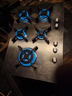 Gaskookolaat op Propaan & Butaan Gasfles, Witgoed en Apparatuur, Kookplaten, Zo goed als nieuw, Inbouw, Gas, 4 kookzones