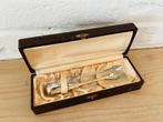 Zilver art deco suikertang + doos, Antiek en Kunst, Ophalen of Verzenden, Zilver