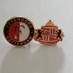 Feyenoord Rotterdam & Sunderland AFC Pin, Verzamelen, Speldjes, Pins en Buttons, Verzenden, Nieuw, Sport, Speldje of Pin