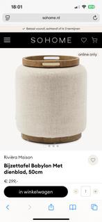 Rivièra Maison bijzettafel/poef, Huis en Inrichting, Overige Huis en Inrichting, Ophalen, Zo goed als nieuw