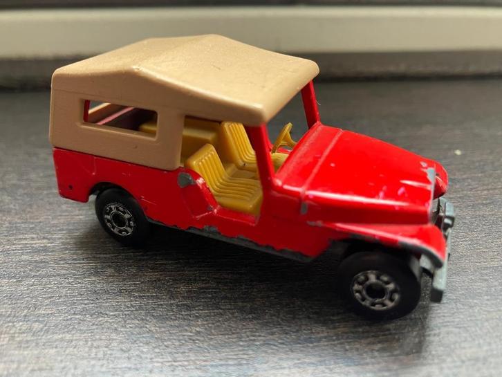 Matchbox (Lesney) CJ6 Jeep No. 53 | rood | 1977, Hobby en Vrije tijd, Modelauto's | Overige schalen, Gebruikt, Auto, Ophalen of Verzenden