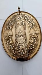 Oude Koperen kledingborstelhanger, Antiek en Kunst, Ophalen of Verzenden