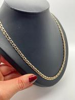 Z627 Prachtige zilveren ketting goudkleurig anker schakel, Sieraden, Tassen en Uiterlijk, Kettingen, Ophalen of Verzenden, X, Goud