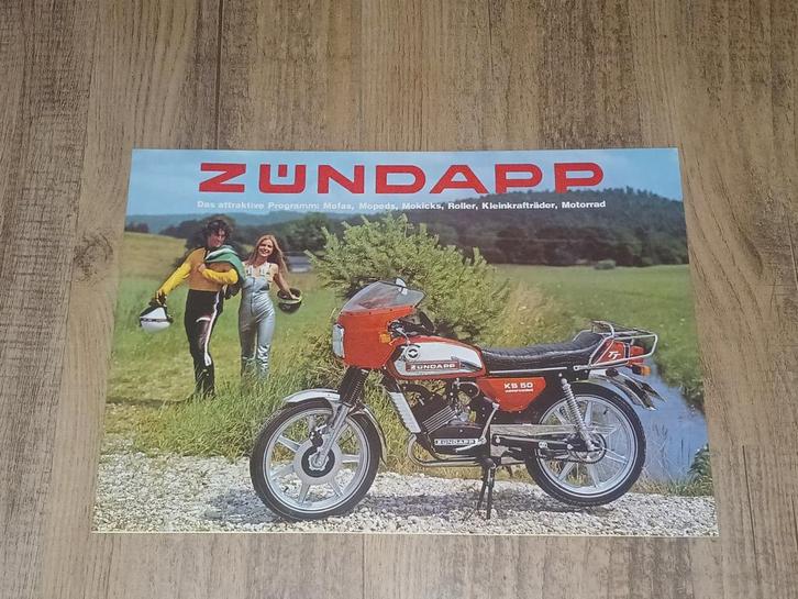 Zundapp Folder D 1979 Das atratktive Motorrad -Programm NOS, Fietsen en Brommers, Handleidingen en Instructieboekjes, Nieuw, Verzenden