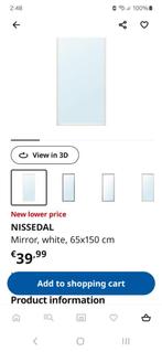 Mirror, Huis en Inrichting, Woonaccessoires | Spiegels, Ophalen, Minder dan 50 cm, Zo goed als nieuw, Minder dan 100 cm