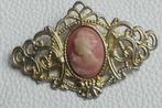 Antieke broche met Camee, Verzenden, Overige materialen, Broche, Verguld