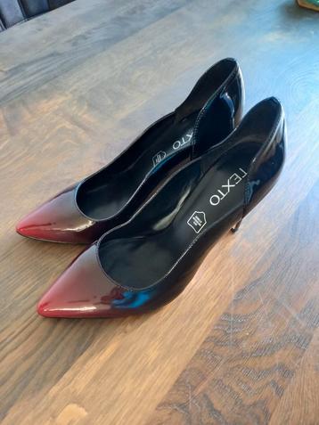 Texto high heels black to red, mt 39