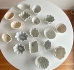 17 aardewerken puddingvormen, Ophalen of Verzenden