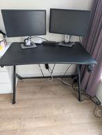 Black Desk, Huis en Inrichting, Bureaus, Ophalen of Verzenden, In hoogte verstelbaar, Gebruikt, Bureau