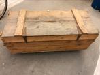 Groot Houten kist met klep, Ophalen, Zo goed als nieuw, Minder dan 50 cm