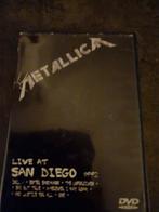 Metallica live in San Diego 1992 dvd, Alle leeftijden, Ophalen of Verzenden, Zo goed als nieuw