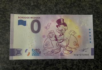 Dagobert Duck geld biljet brief geld euro biljet 0 euro beschikbaar voor biedingen