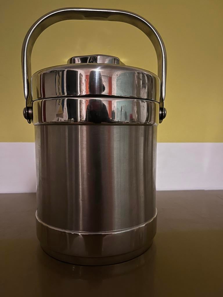 LUNCHBOX —. RVS., Ophalen of Verzenden, Zo goed als nieuw