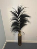 Vaas goud metaal met zwarte pluim!, Ophalen, Zo goed als nieuw