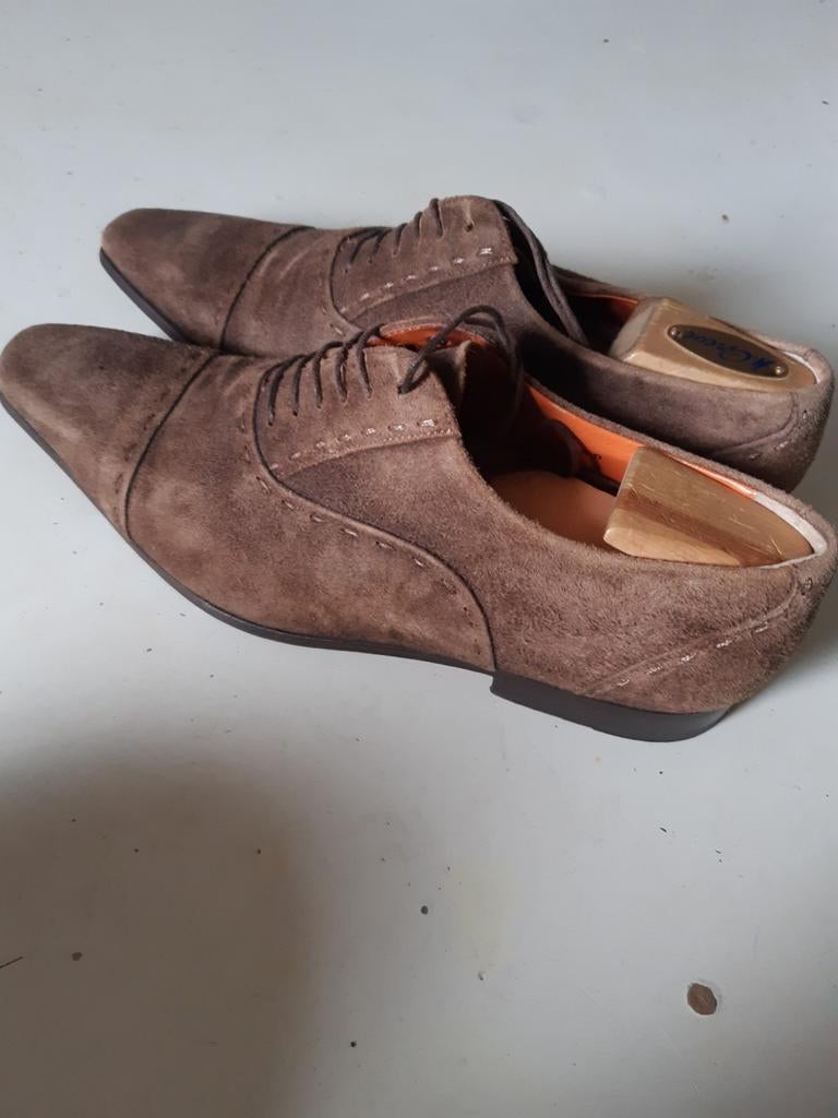 Santoni  41 1/2, Kleding | Heren, Schoenen, Ophalen of Verzenden, Gedragen, Bruin