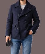 wollen Van Gils jas maat EU 46 (S) tailored fit, Blauw, Van Gils., Ophalen of Verzenden, Zo goed als nieuw