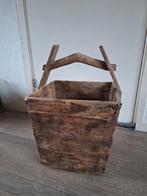 Oude rijstbak, Ophalen, Gebruikt, Rechthoekig, Hout