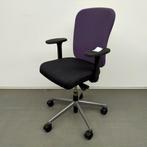 Ahrend 160 bureaustoel - zwart / paarse stof, Gebruikt, Bureaustoel, Zwart, Ophalen